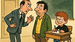 Vic: Učitelj pozove oca u školu...