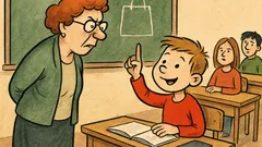 Vic: Učiteljica pita Ivu: Koje je vrijeme?