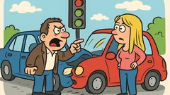 Vic: Plavuša udari auto na semaforu