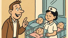 Vic: Sretan mladi otac u rodilištu…