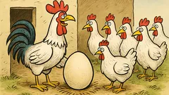 Vic: Pijetao donosi nojevo jaje kokošima