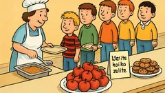 Vic: Školarci čekaju ručak, učiteljica ostavi poruku