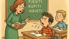 Vic: Učiteljica objašnjava vrste glagola