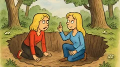 Vic: Dvije plavuše šumom, pa u rupu