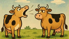 Vic: Šetaju dvije krave ulicom…