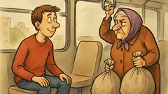 Vic: Sjedi mladić u autobusu...