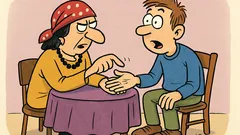 Vic: Gatara gleda mladiću u dlan