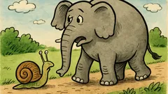 Vic: Hodaju puž i slonica...