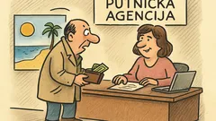Vic: Ulazi čovjek u putničku agenciju...