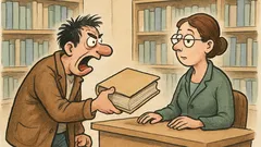 Vic: Mujo uzrujan dolazi u knjižnicu...