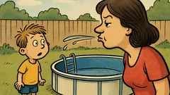 Vic: Mama, kad ćemo napuniti bazen?