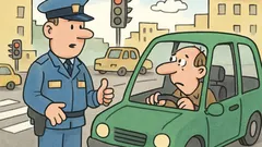 Vic: Policajac zaustavi vozača na raskrižju