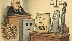 Vic: Blok, cement i armatura na sudu