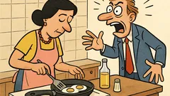 Vic: Žena peče jaja, muž viče