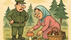 Vic: Fata bere gljive u šumi