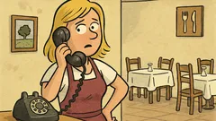 Vic: Plavuša radi u restoranu, zazvoni telefon…