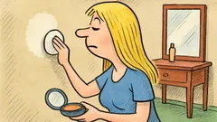 Vic: Zašto plavuša stavlja puder na zid?