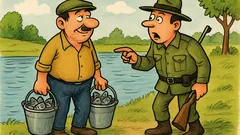 Vic: Mujo s dvije kante ribe na jezeru