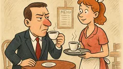 Vic: Dolazi biznismen u kafić...