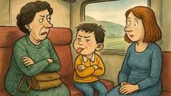 Vic: Mali Perica putuje vlakom s mamom