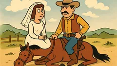 Vic: Oženi se kauboj i krene konjem