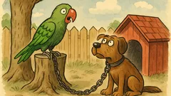 Vic: Papagaj sam u stanu, zazvoni telefon