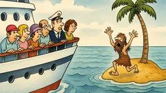 Vic: Putnički brod prolazi kraj otoka