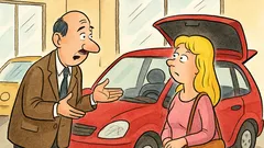 Vic: Dolazi plavuša u autokuću...